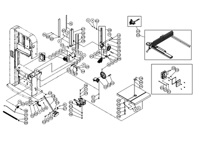Fig-0 Diagram and Parts List for PM2415B 1791259B Powermatic Table Saw