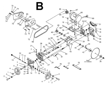 Part Location Diagram of 152657 Powermatic Arbor Nut