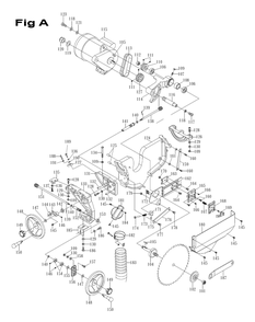 Fig-A Diagram and Parts List for 1791000K  Powermatic Table Saw