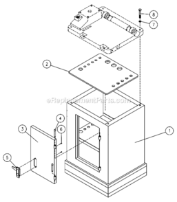 Part Location Diagram of 6294235T Powermatic Stand Assembly