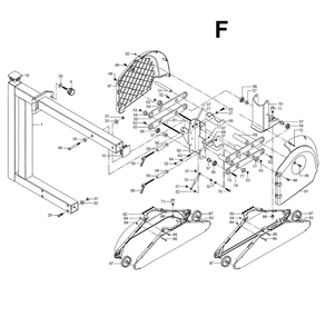 Fig-F Diagram and Parts List for 1791287  Powermatic Chop Saw