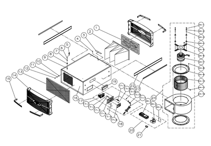 Part Location Diagram of 158641 Powermatic Black Stripe