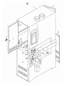 Fig-A Diagram and Parts List for 1790825  Powermatic Sander Grinder
