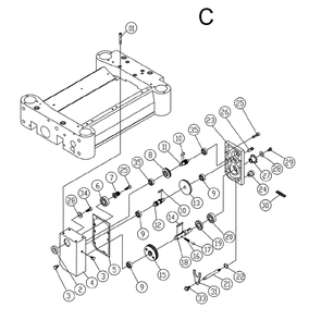 Fig-C Diagram and Parts List for 1791213  Powermatic Planer Jointer