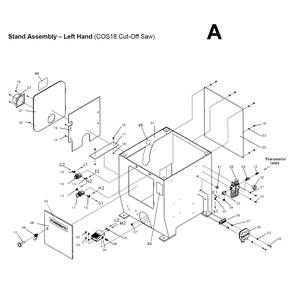 Part Location Diagram of 152739 Powermatic Socket Head Cap Screw