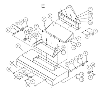 Fig-E Diagram and Parts List for 1791303  Powermatic Planer Jointer