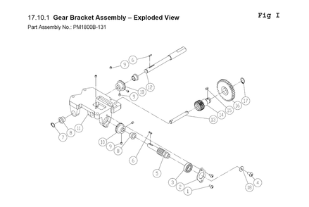 Fig-I Diagram and Parts List for PM1800B-3 1791801B Powermatic Band Saw