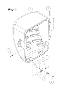 Fig-C Diagram and Parts List for PM25330K  Powermatic Table Saw