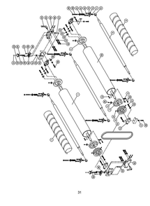 Section 1 Diagram and Parts List for DDS-237 1791320 Powermatic Belt or Drum Sander
