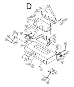 Fig-D Diagram and Parts List for 1791268  Powermatic Planer Jointer