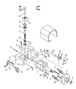 Part Location Diagram of 152639 Powermatic Socket Set Screw