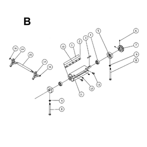 Fig-B Diagram and Parts List for 1610077K  Powermatic Planer Jointer