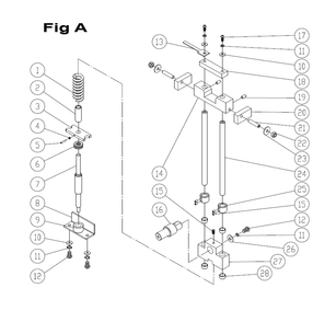 Fig-A Diagram and Parts List for 1791500  Powermatic Band Saw