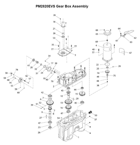 Part Location Diagram of 152753 Powermatic Phillips Flat Head Machine Screw
