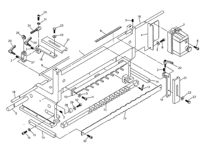 Part Location Diagram of 157653 Powermatic Adjustment Screw