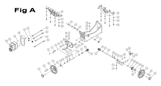 Fig-A Diagram and Parts List for PM23130K  Powermatic Table Saw