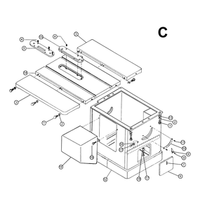 Part Location Diagram of 150939 Powermatic Hex Nut