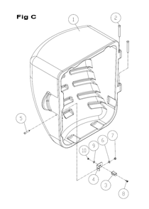 Fig-C Diagram and Parts List for PM25130K  Powermatic Table Saw