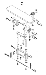 Part Location Diagram of 157909 Powermatic Button Head Socket Screw