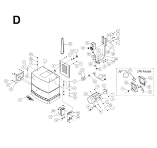 Fig-D Diagram and Parts List for 1610085K  Powermatic Planer Jointer