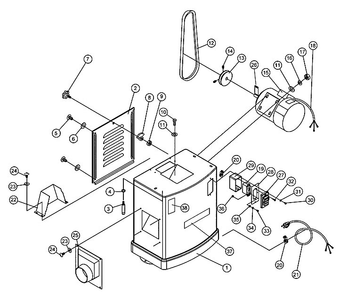 Section 2 Diagram and Parts List for 54A 2042374 Powermatic Planer Jointer