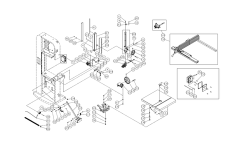 Part Location Diagram of 149364 Powermatic Hex Cap Screw