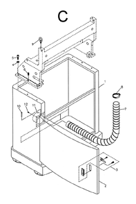 Part Location Diagram of 157739 Powermatic Dust Chute