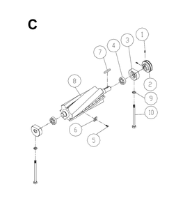 Fig-C Diagram and Parts List for 1610085K  Powermatic Planer Jointer