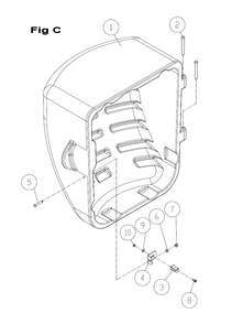 Fig-C Diagram and Parts List for PM23150WK  Powermatic Table Saw