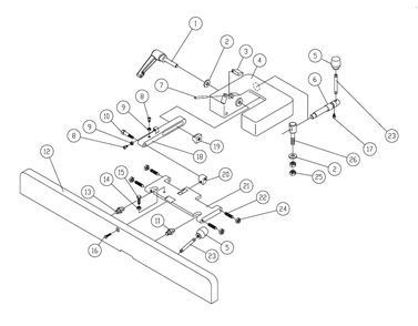 Fig-0 Diagram and Parts List for 1791279DXK  Powermatic Planer Jointer