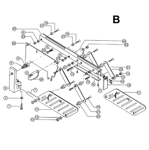 Fig-B Diagram and Parts List for 1660807K  Powermatic Table Saw