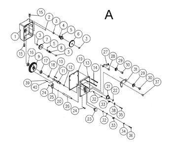 Fig-A Diagram and Parts List for 1120003  Powermatic Planer Jointer