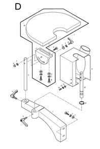 Fig-D Diagram and Parts List for 1791283  Powermatic Planer Jointer