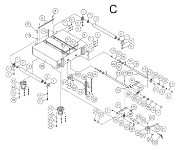 Fig-C Diagram and Parts List for 1791303  Powermatic Planer Jointer