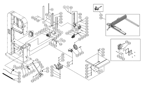 Fig-0 Diagram and Parts List for PM2415B-3 1791260B Powermatic Table Saw