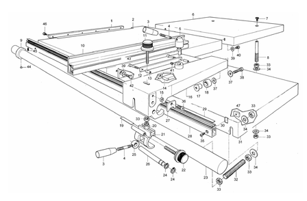 Part Location Diagram of 158945 Powermatic Socket Set Screw