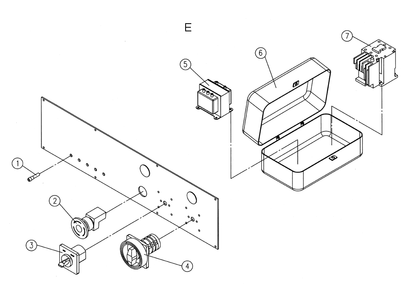 Fig-E Diagram and Parts List for 1791284  Powermatic Shaper