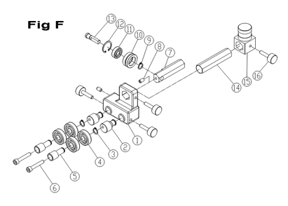 Fig-F Diagram and Parts List for 1791500  Powermatic Band Saw