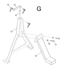 Fig-G Diagram and Parts List for 1794224K  Powermatic Lathe