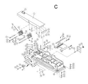 Fig-C Diagram and Parts List for 1610079  Powermatic Planer Jointer