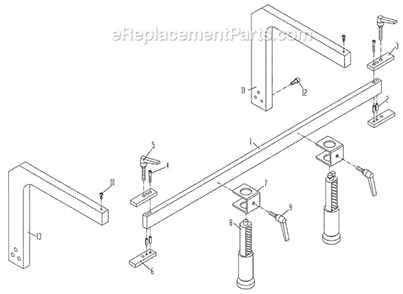 Page C Diagram and Parts List for CBM21 1791302 Powermatic Boring Machine