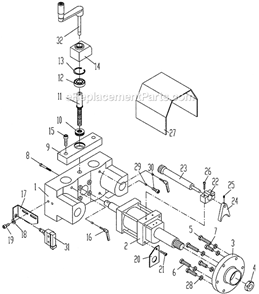 Part Location Diagram of TS-1504021 Powermatic Socket Head Cap Screw