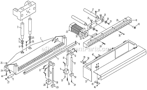 Part Location Diagram of TS-2238751 Powermatic Socket Head Cap Screw