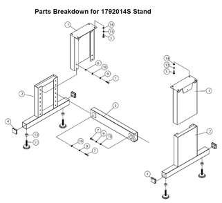 Fig-0 Diagram and Parts List for 1792014S  Powermatic Lathe