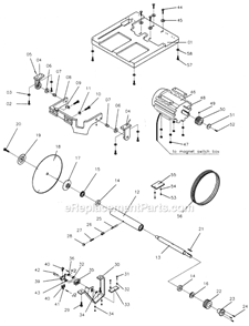 Part Location Diagram of BB-6206Z Powermatic Ball Bearing