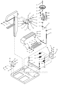 Part Location Diagram of TS-0561081 Powermatic Hex Nut