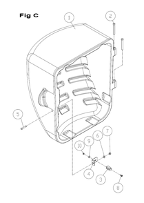 Fig-C Diagram and Parts List for PM23150RK  Powermatic Table Saw