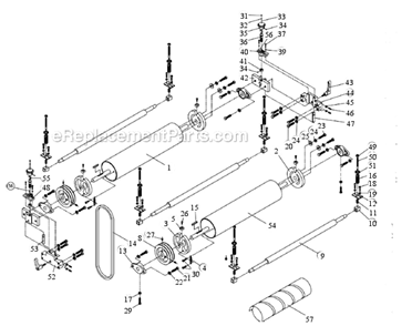 Part Location Diagram of TS-0100041 Powermatic Hex Screw