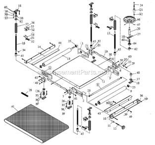 Part Location Diagram of PM9-DDS225-203 Powermatic SUPPORT BRACKET-RIGHT FRONT