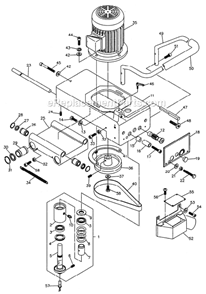 Page B Diagram and Parts List for DT45 1791304 Powermatic Dovetail Machine